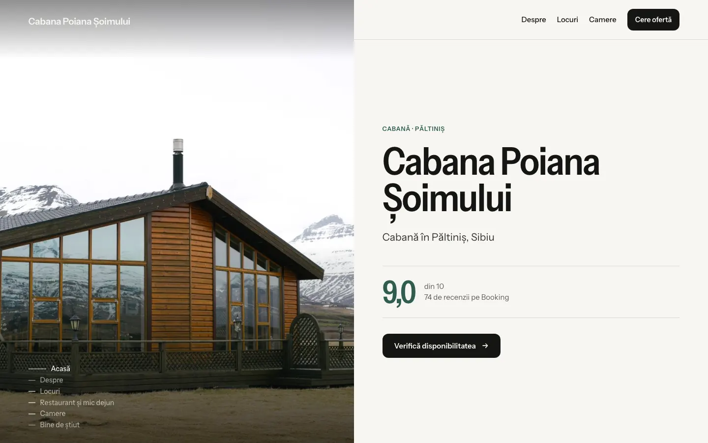 Site în designul Panoramă